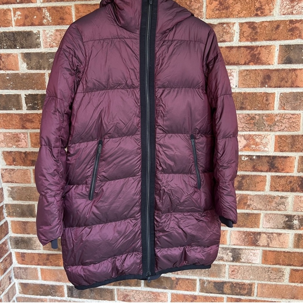 Lululemon Cloudscape Long Goose Down Jacket Dark Adobe EUC